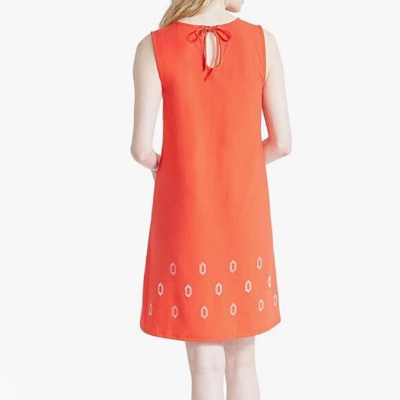 Nic + Zoe poppy stretch knit embroidered medallion shirt midi dress. Small. - Picture 2 of 8